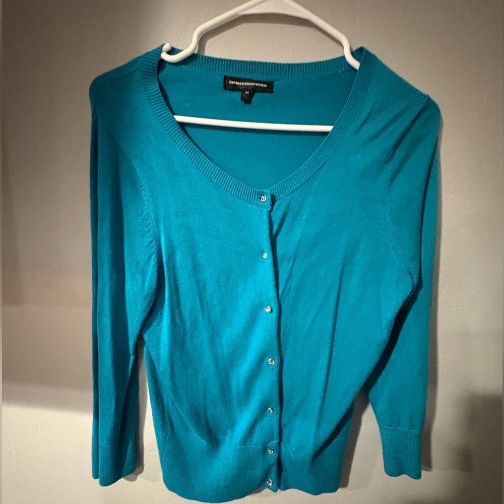 Worn 2x Express cardigan
